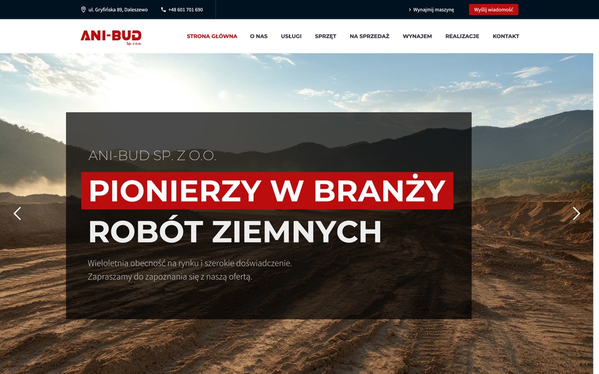Realizacja qsites: strona ani-bud.pl