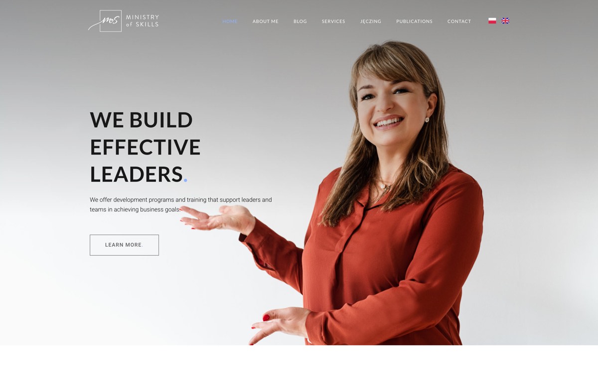 Realizacja qsites: strona ministryofskills.com